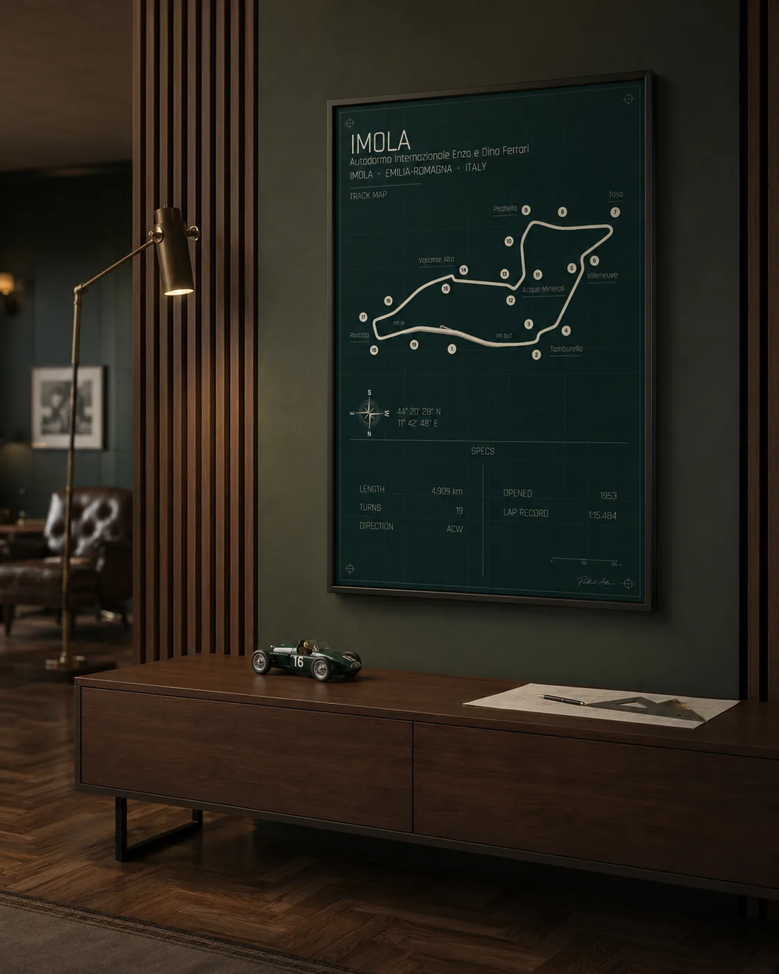 Imola circuit poster — Heritage edition