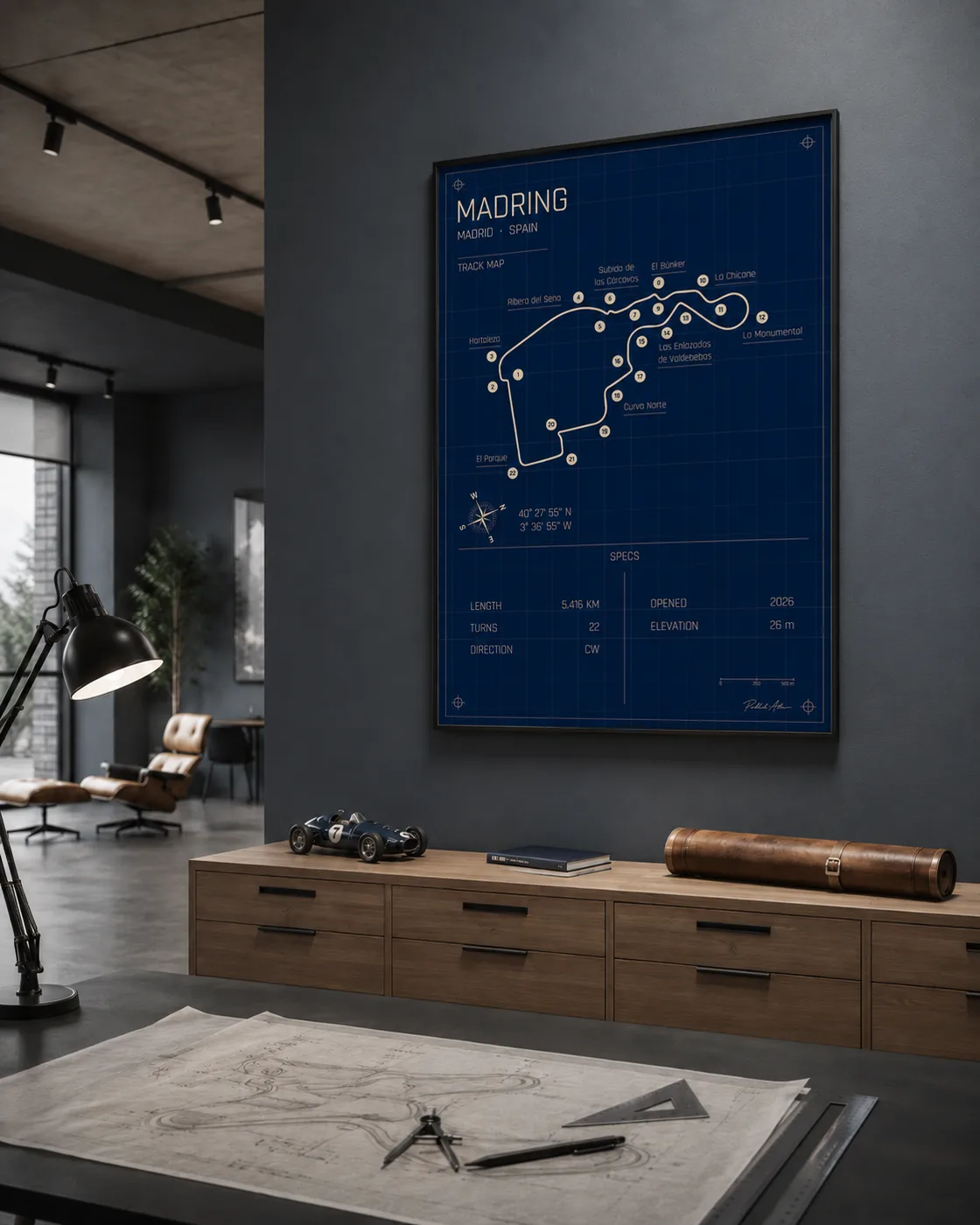 Madring circuit poster — Blueprint