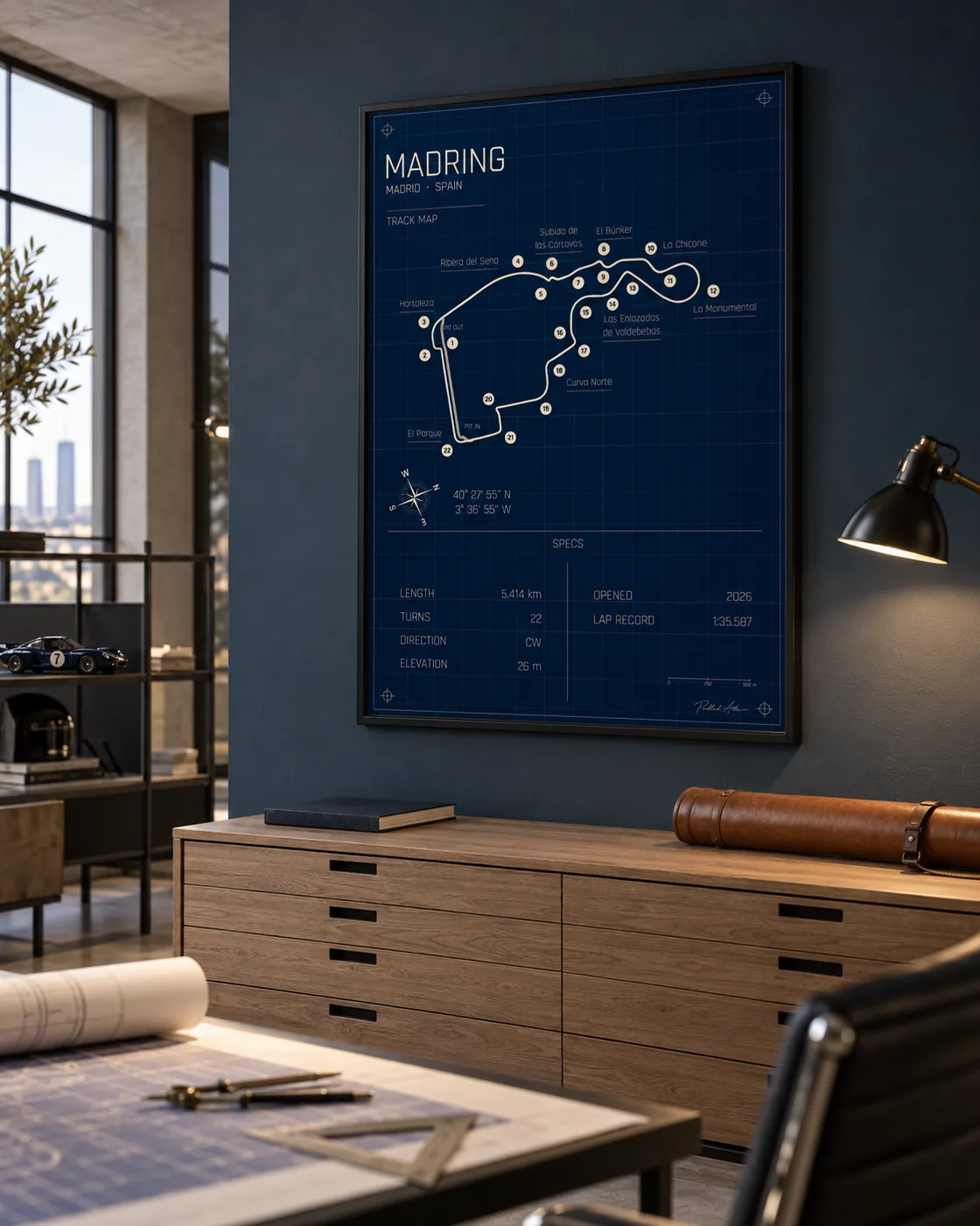 Madring circuit poster — Blueprint