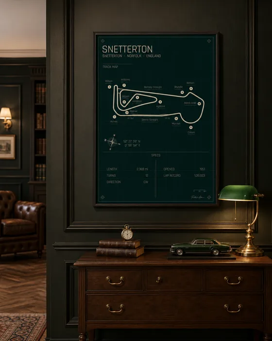 Snetterton circuit poster — Heritage edition