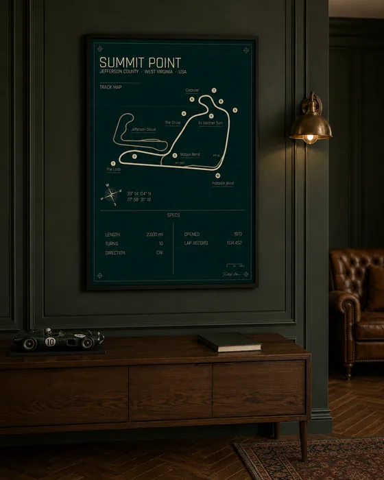 Summit Point circuit poster — Heritage edition