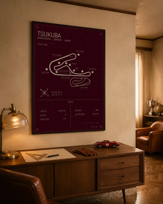 Tsukuba circuit poster — Rosso edition